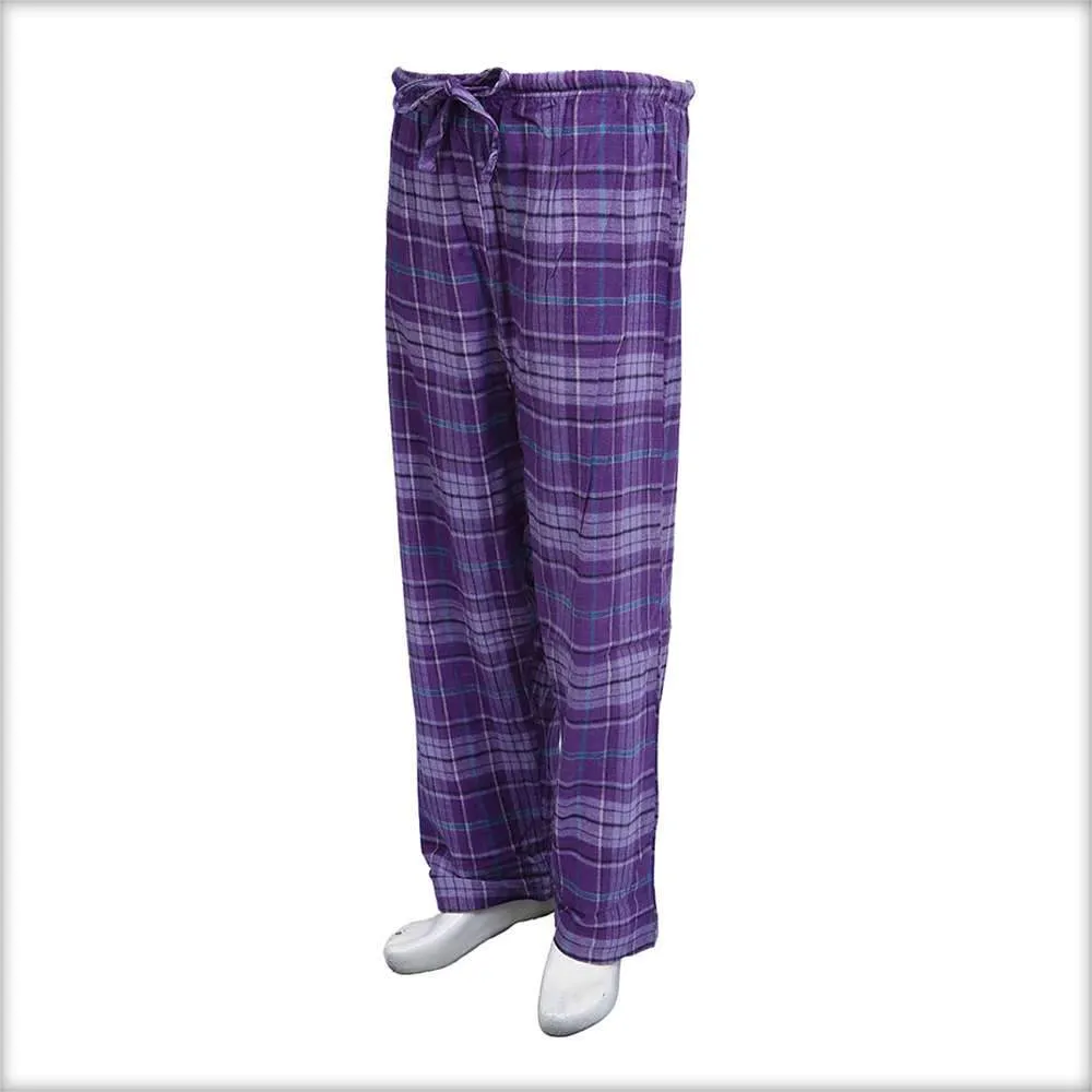 Purple Checkered Pajama For Women