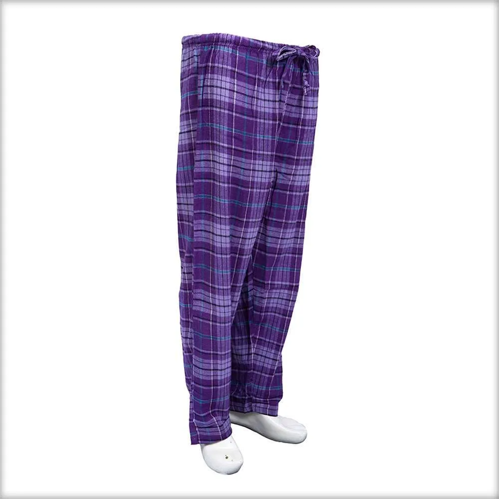Purple Checkered Pajama For Women