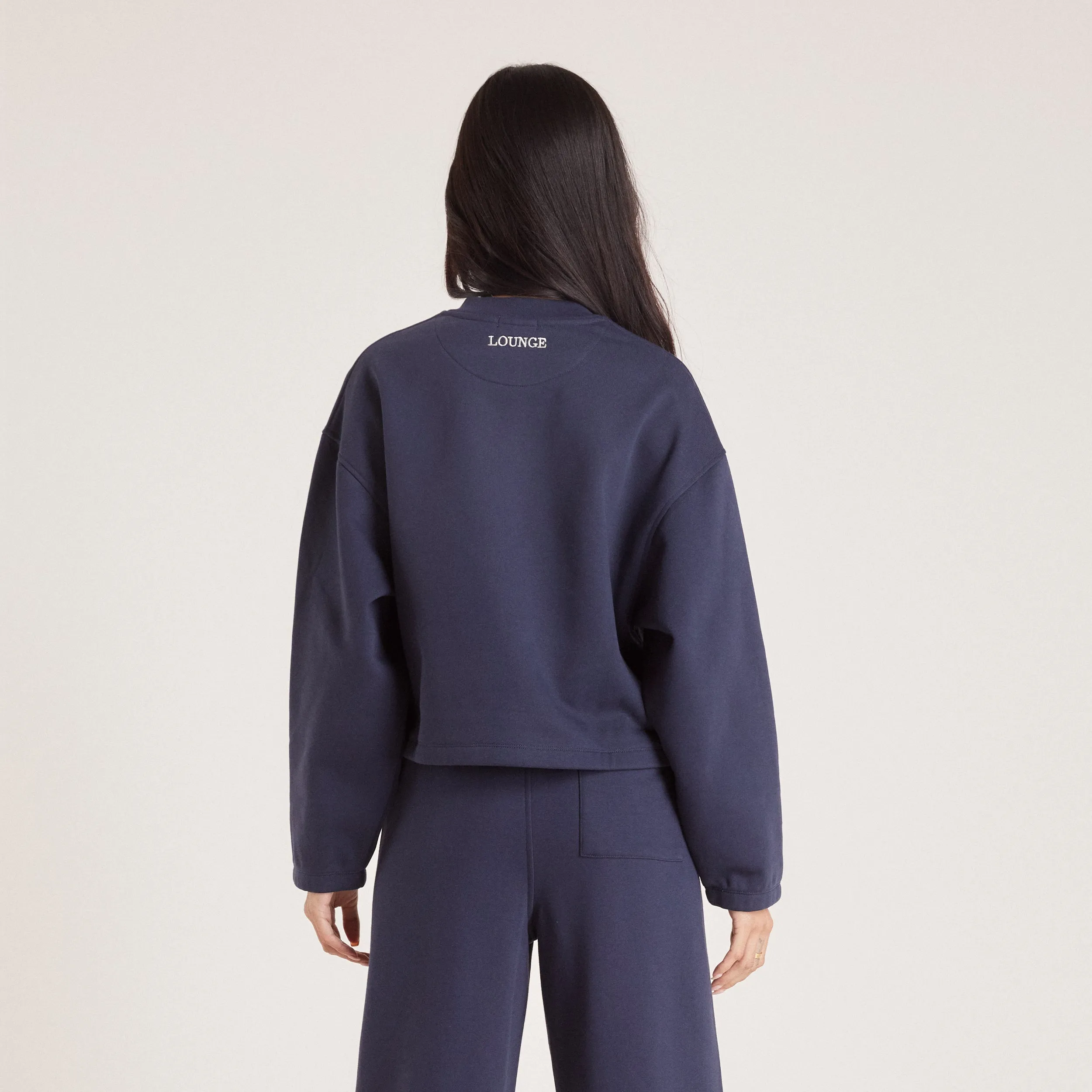 Quarter Zip Jumper - Ink Blue