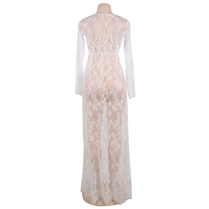 Queen Sheer Lace Night Dress