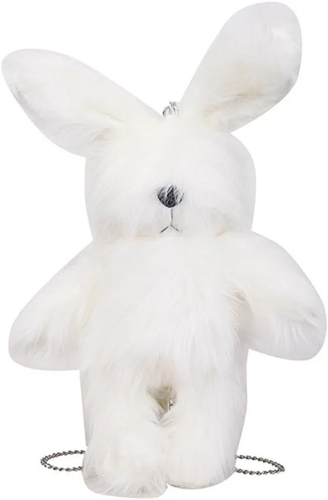 Rabbit Plush Y2k Backpack Women Harajuku Daypacks Kawaii Soft Backpack Female Cute Plush Rabbit School Bag