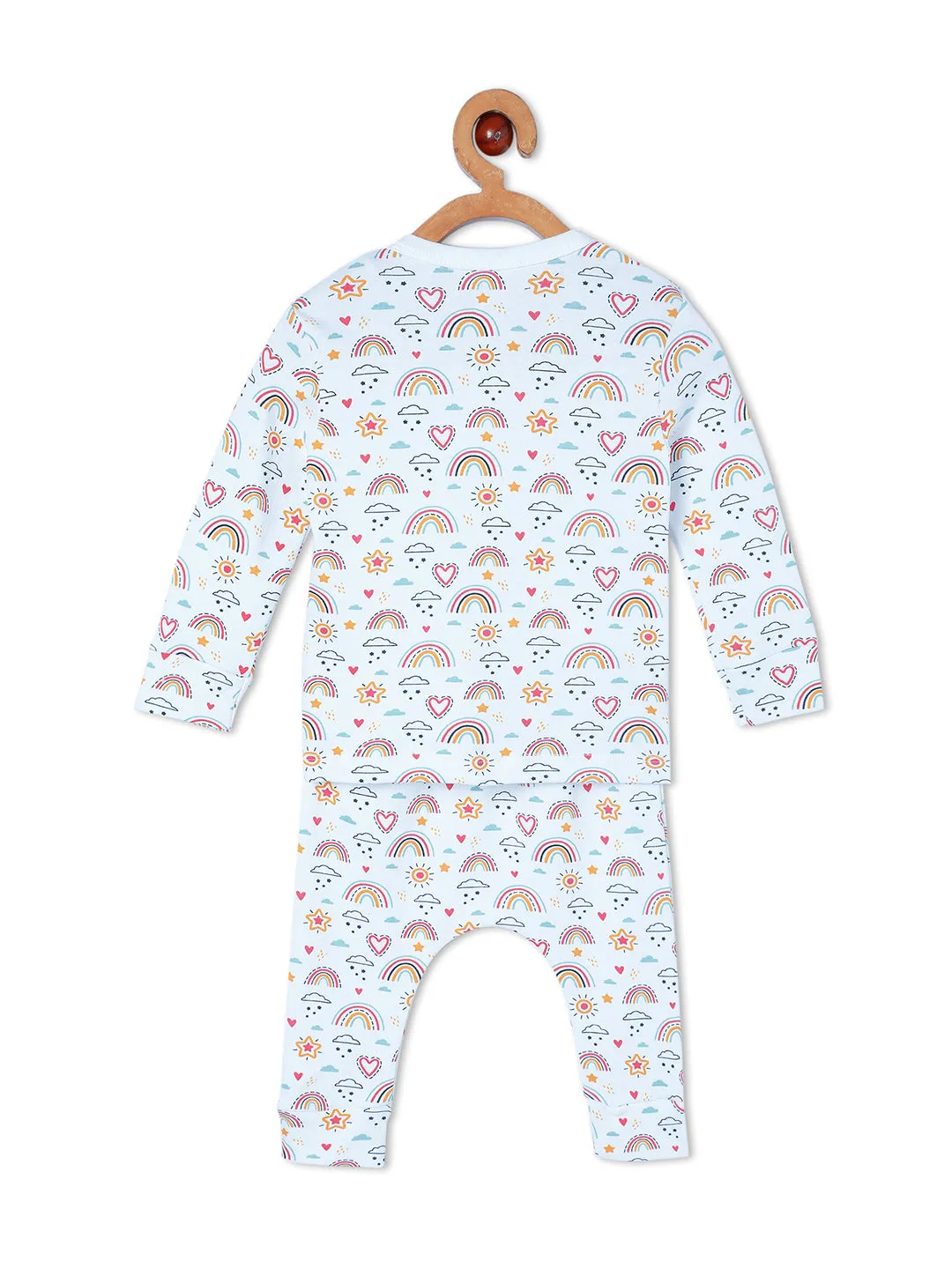 Rainbow Land Newborn and Infant Pajama Set