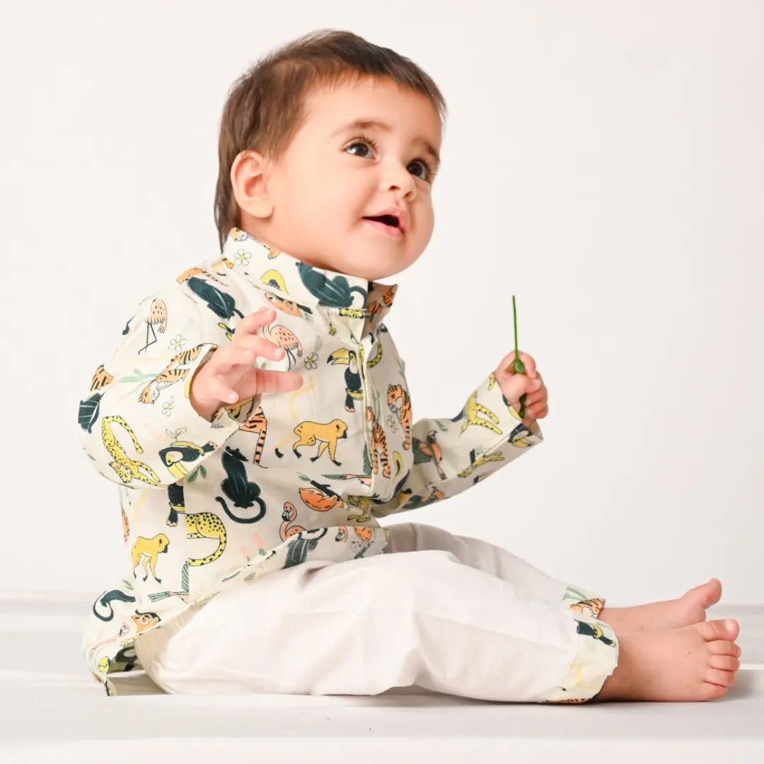 Rainforest Animals Kurta Set