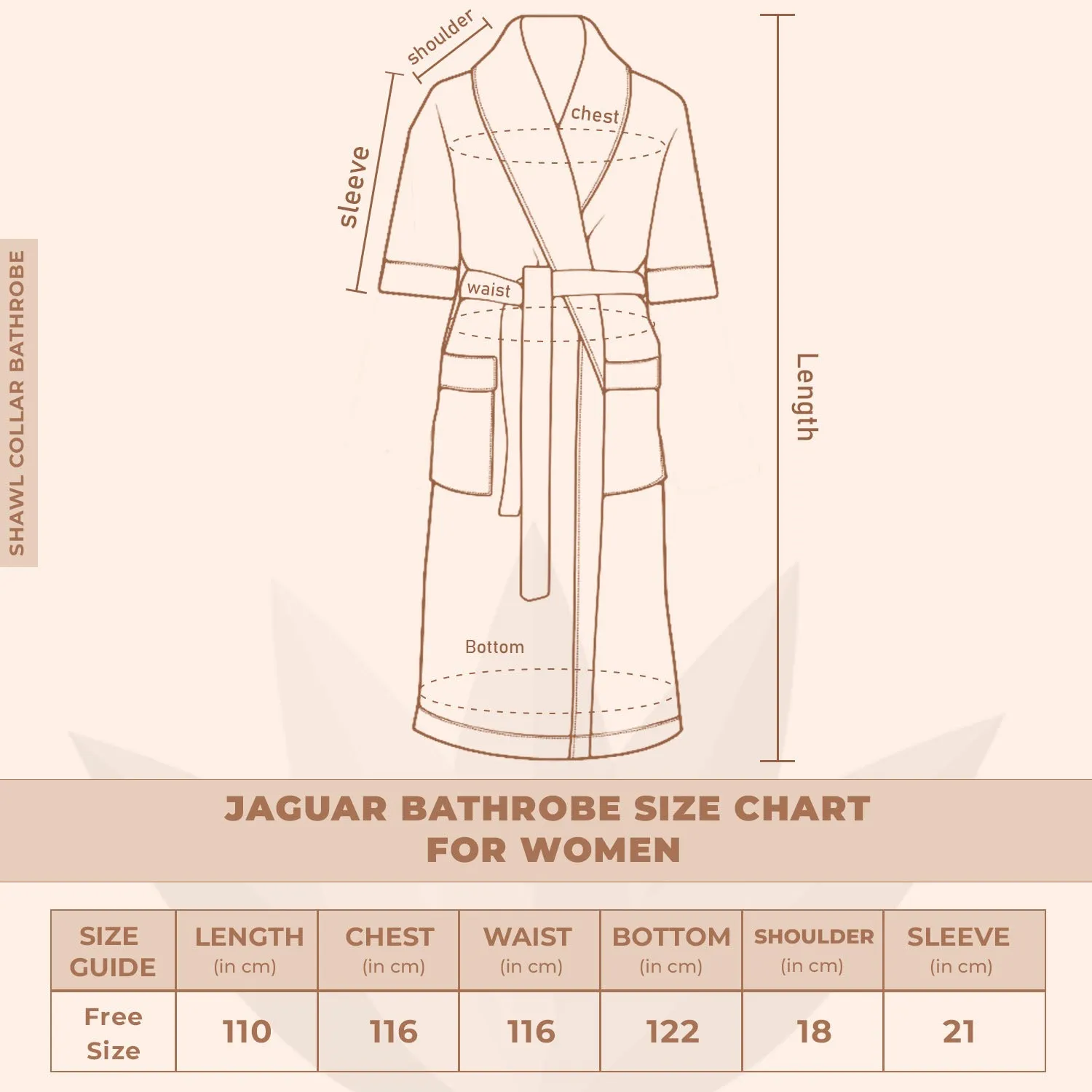 Rangoli Jaguar Cotton Bathrobe for Women