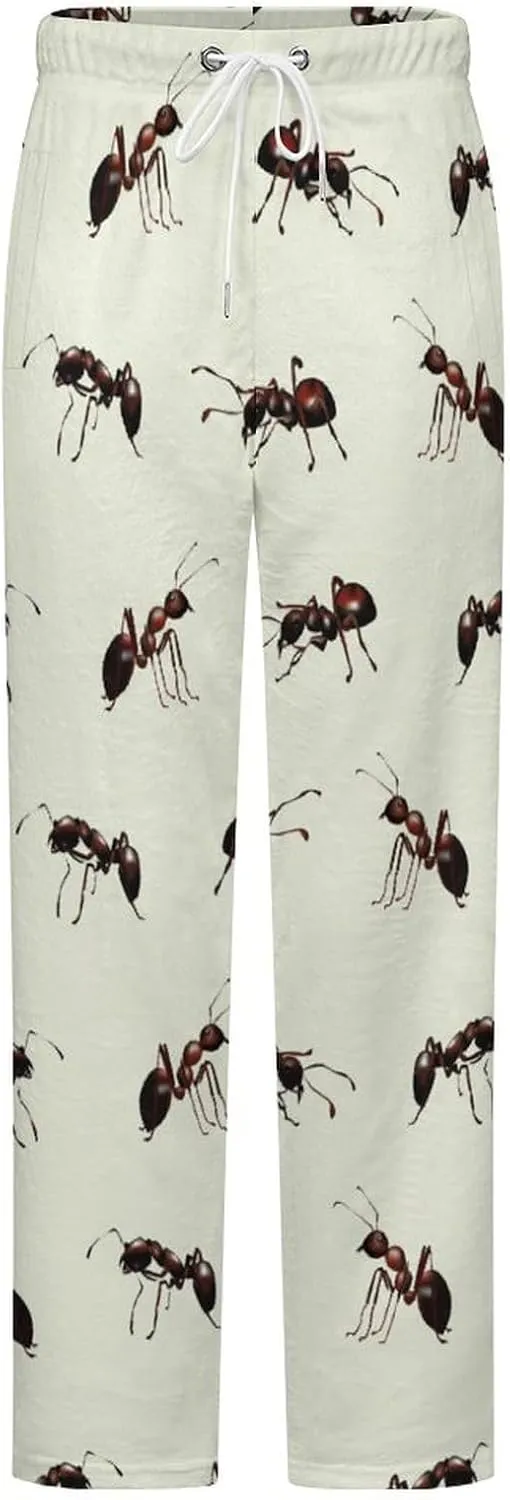 Realistic Ants Women's Flannel Pajama Pants Fleece Lounge Sleep Bottoms PJ