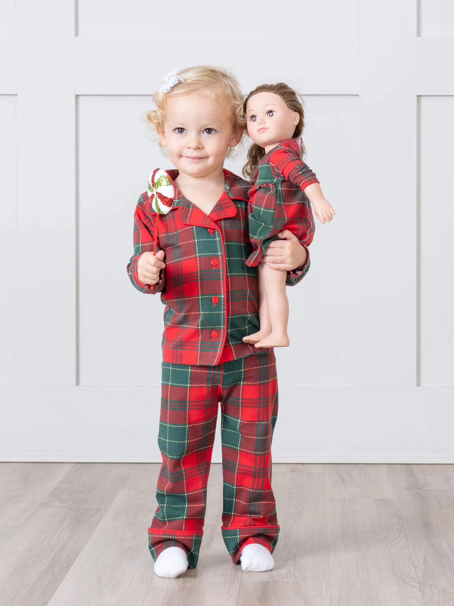 Red & Green Plaid Baby Doll Night Gown