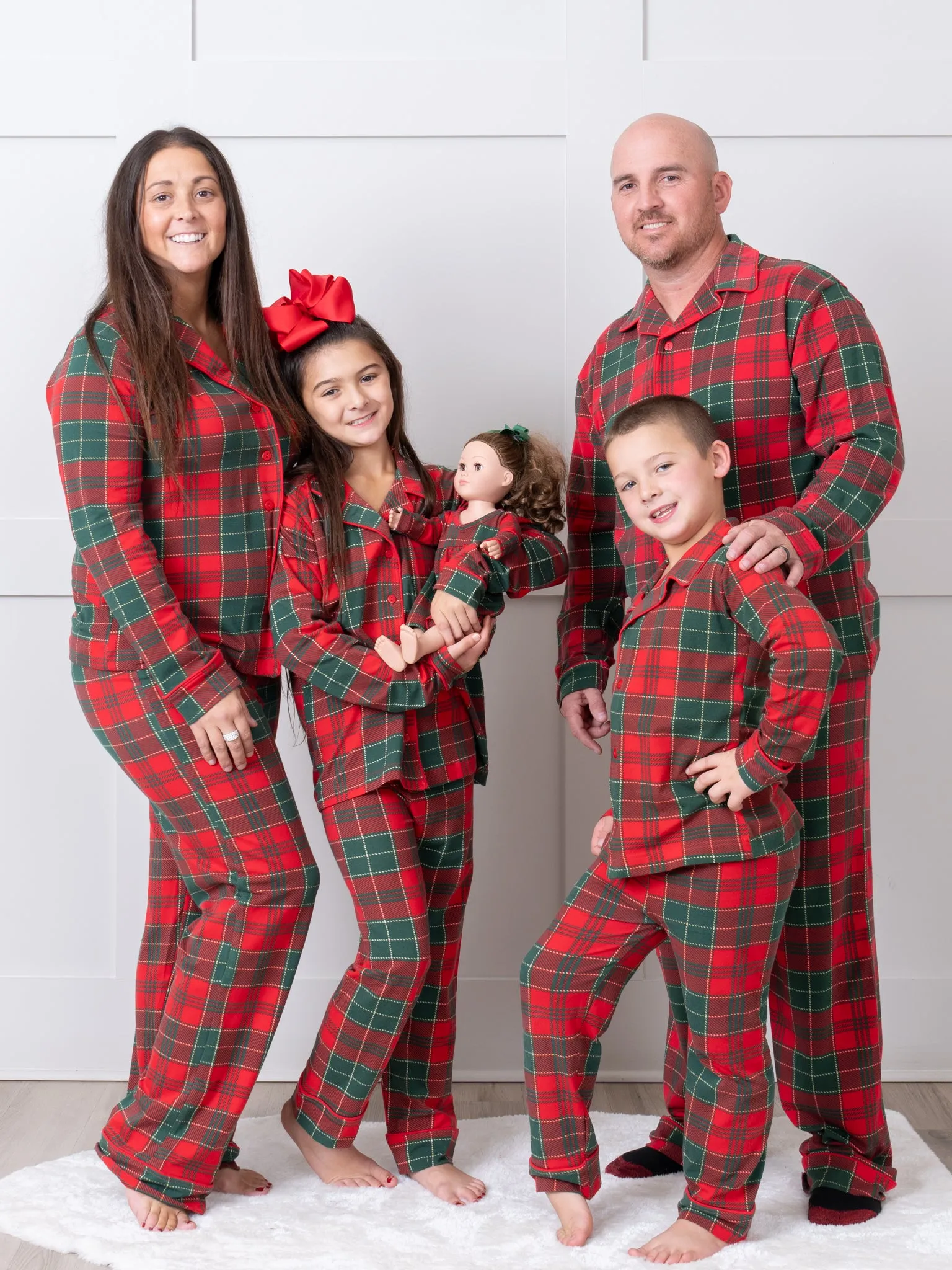 Red & Green Plaid Baby Doll Night Gown