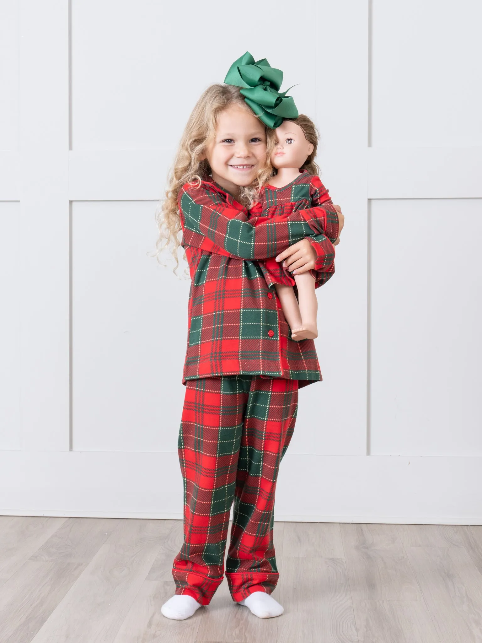 Red & Green Plaid Baby Doll Night Gown