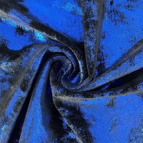 Royal/Black | Metallic Velour