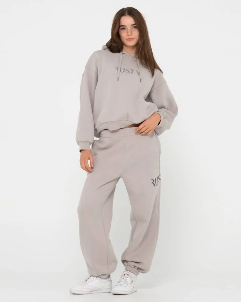 Rusty Signature Oversize Hooded Fleece