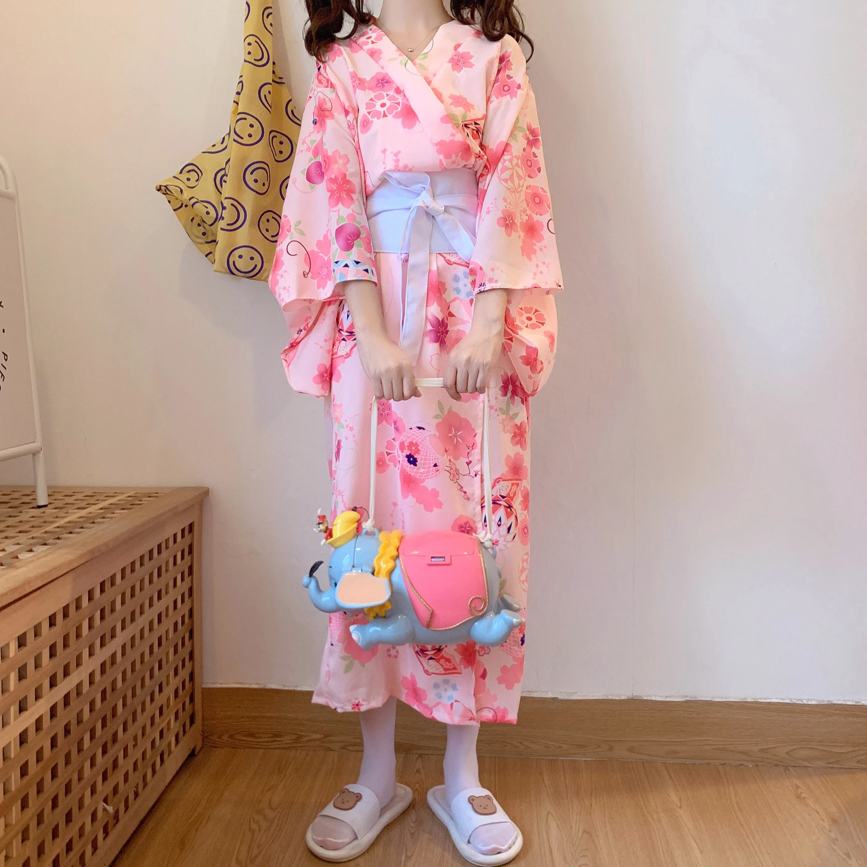 Sakura Bowknot Pajamas   Belt PL51497