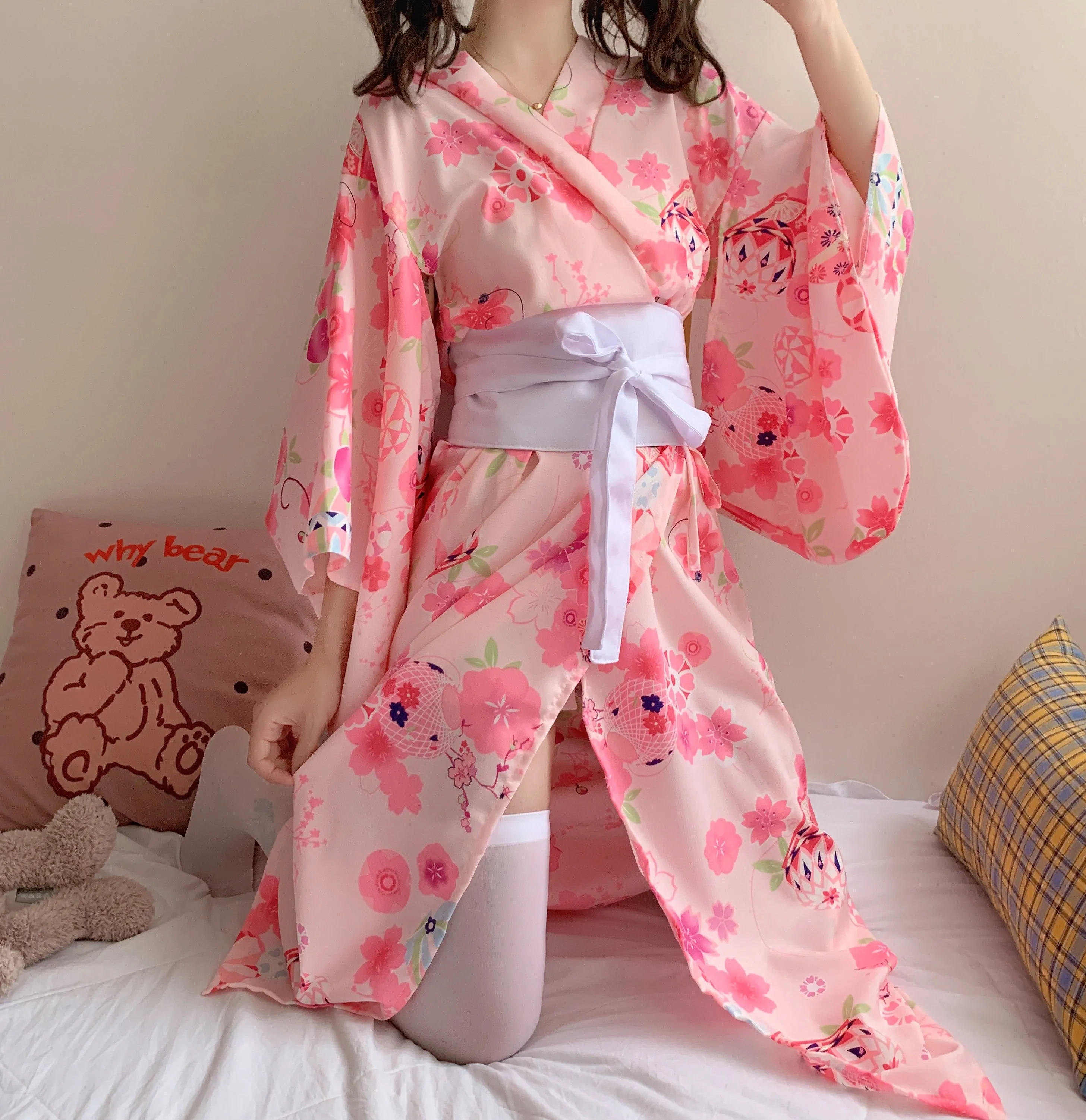 Sakura Bowknot Pajamas   Belt PL51497