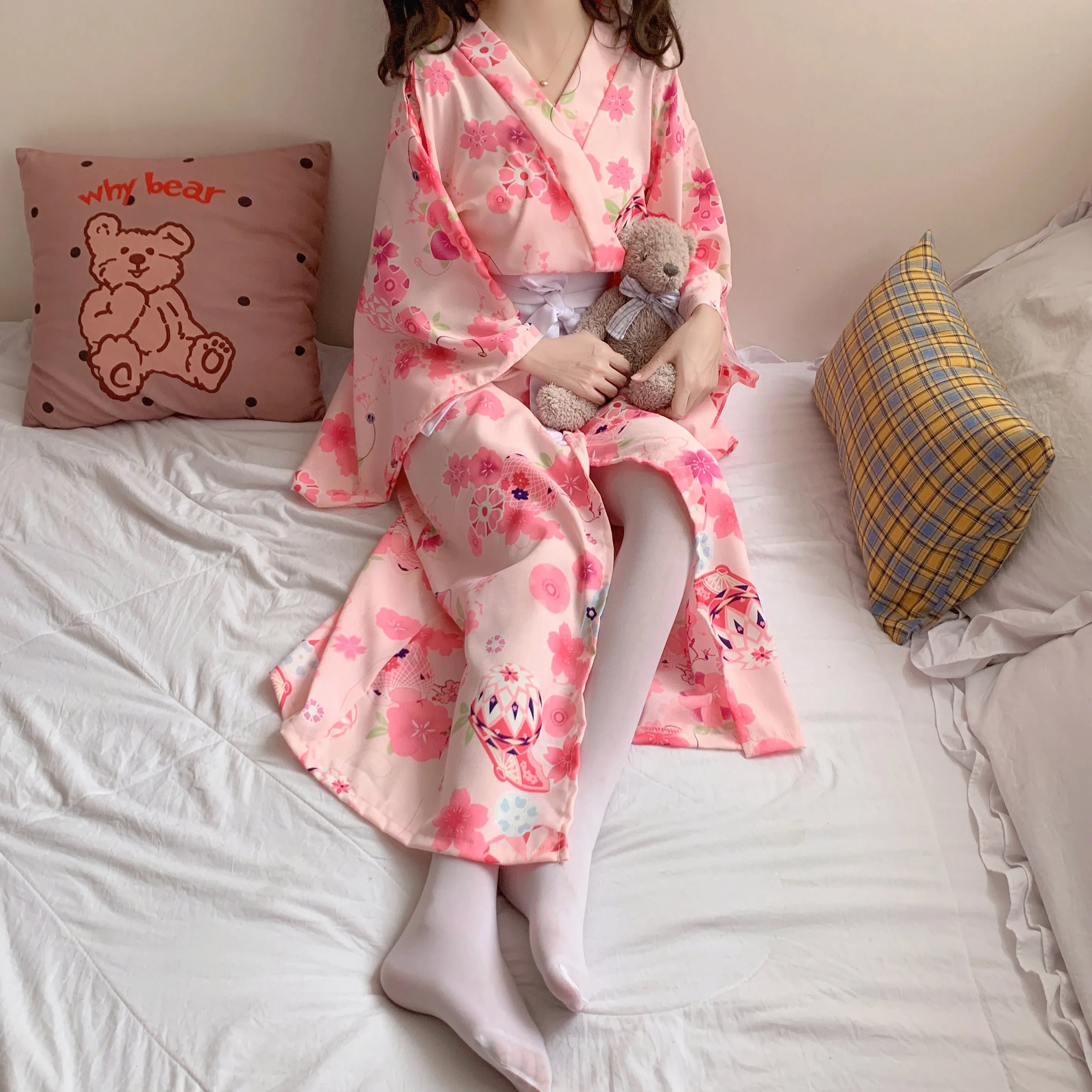 Sakura Bowknot Pajamas   Belt PL51497