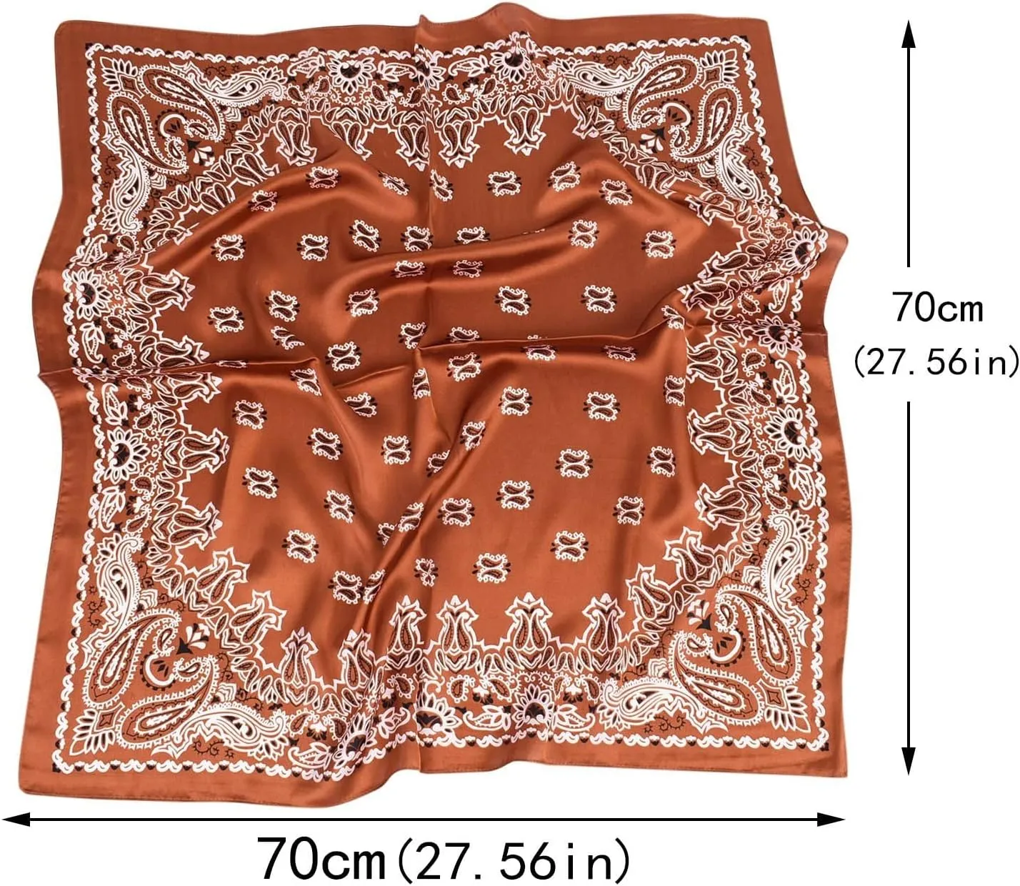 Satin Vintage Square Head Scarves Silk Like Neck Scarf Hair Sleeping Wrap Satin Silk Scarfs for Women