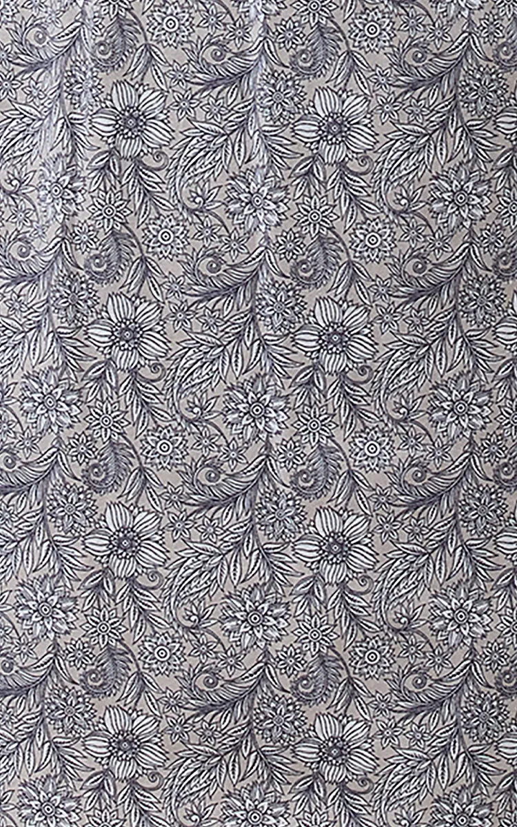 Schrank 100% Cotton Nightgown Sleeveless in Mocha Floral Indi SK418I