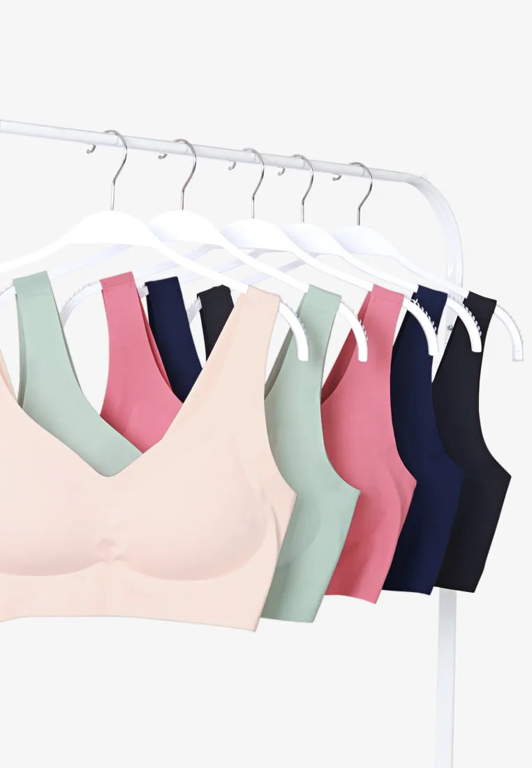 Seamra Comfort Seamless Lounge Bra - Nude