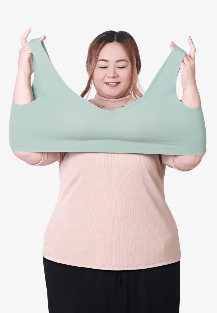 Seamra Comfort Seamless Lounge Bra - Nude