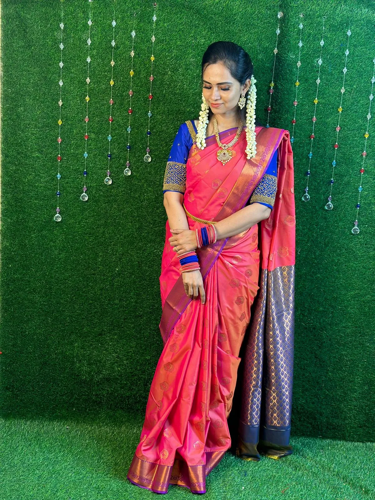 Semi Kanchi silk saree YYY