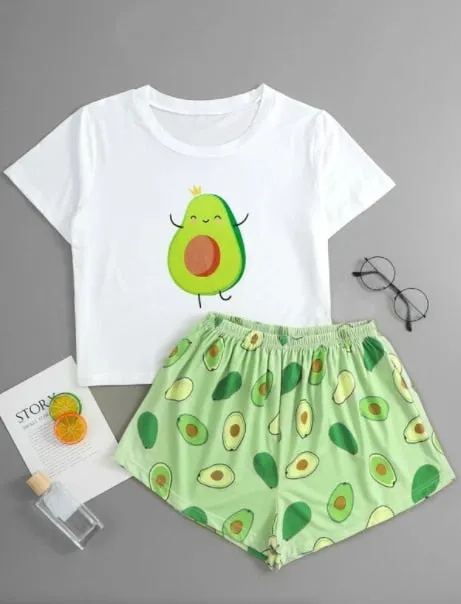 Short Cute Pajama Set for Women