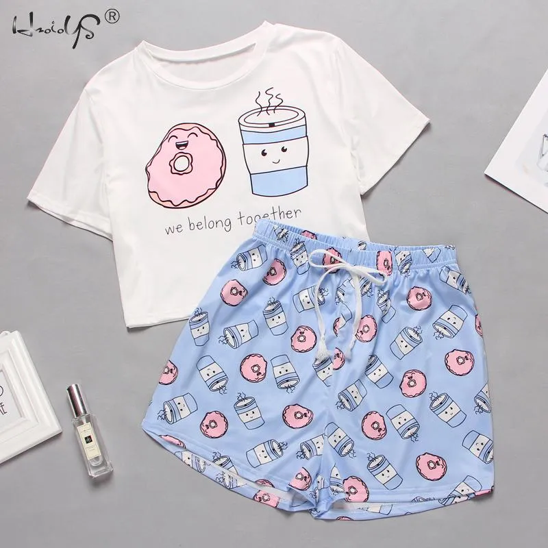 Short Cute Pajama Set for Women