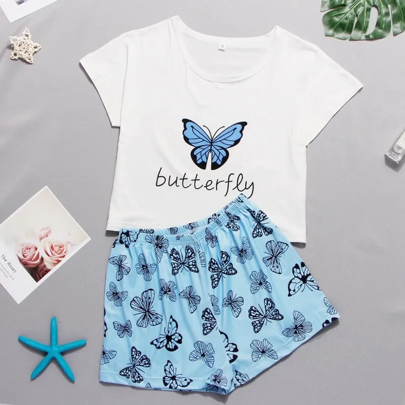 Short Cute Pajama Set for Women