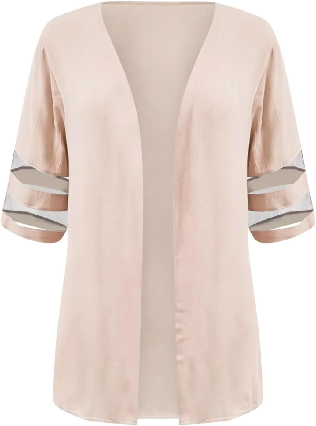 Short Sleeve Kimono Cardigan for Women Plus Size Lightweight Casual Open Front Coats Summer Beach Cover Up