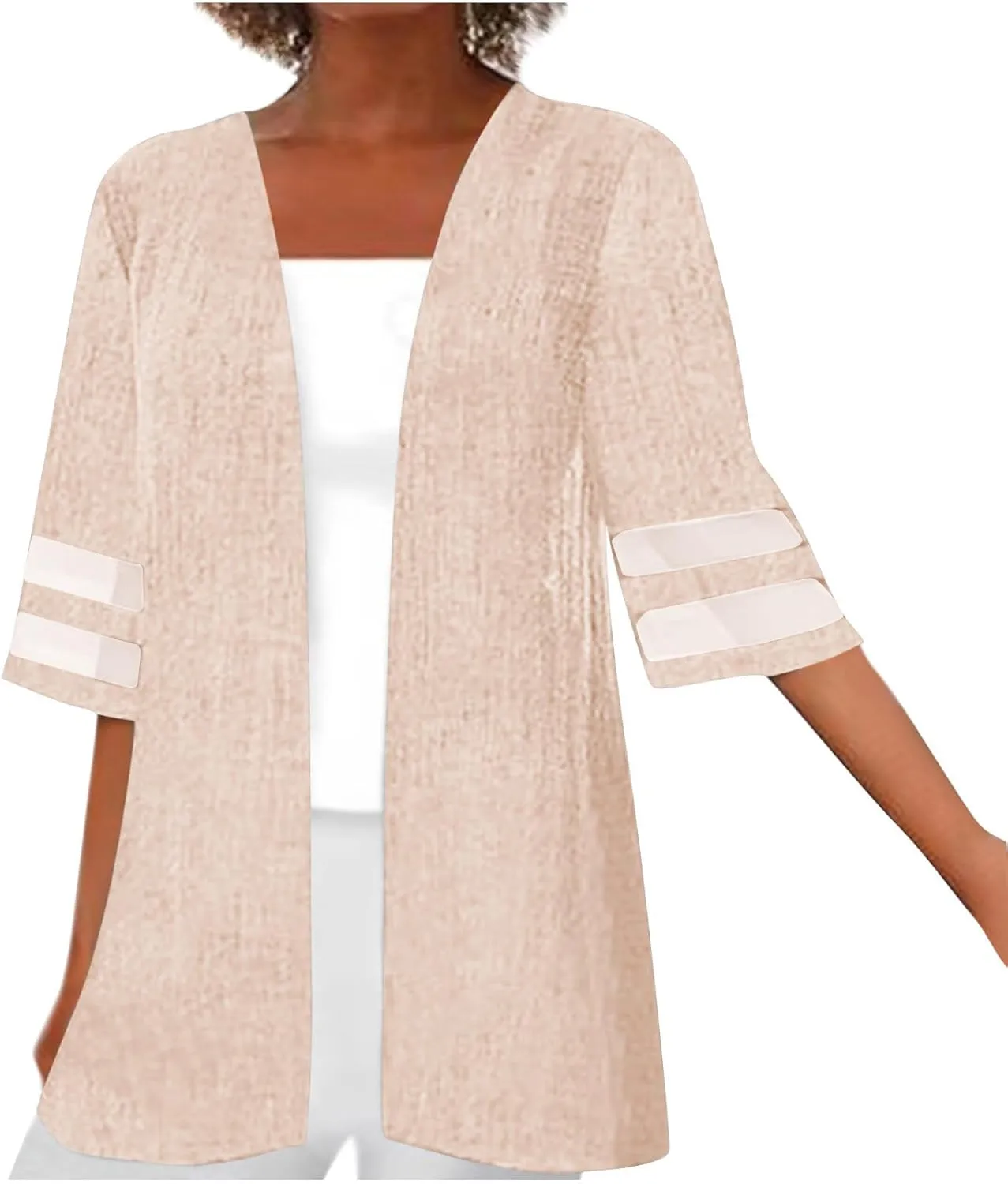 Short Sleeve Kimono Cardigan for Women Plus Size Lightweight Casual Open Front Coats Summer Beach Cover Up