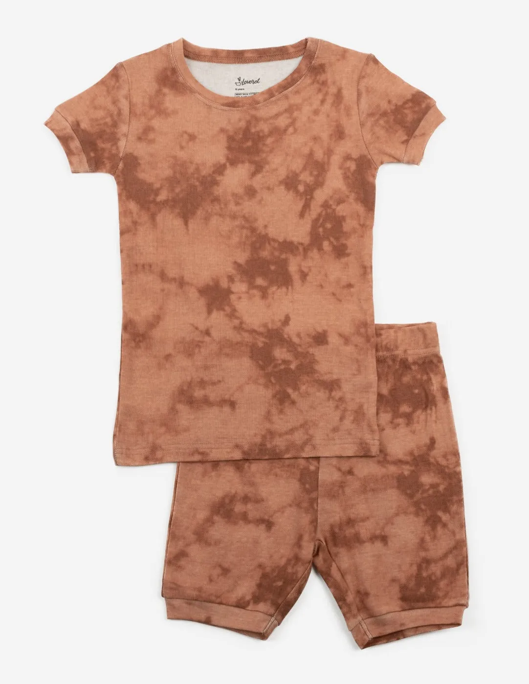 Short Sleeve Mix Tie Dye Cotton Pajamas