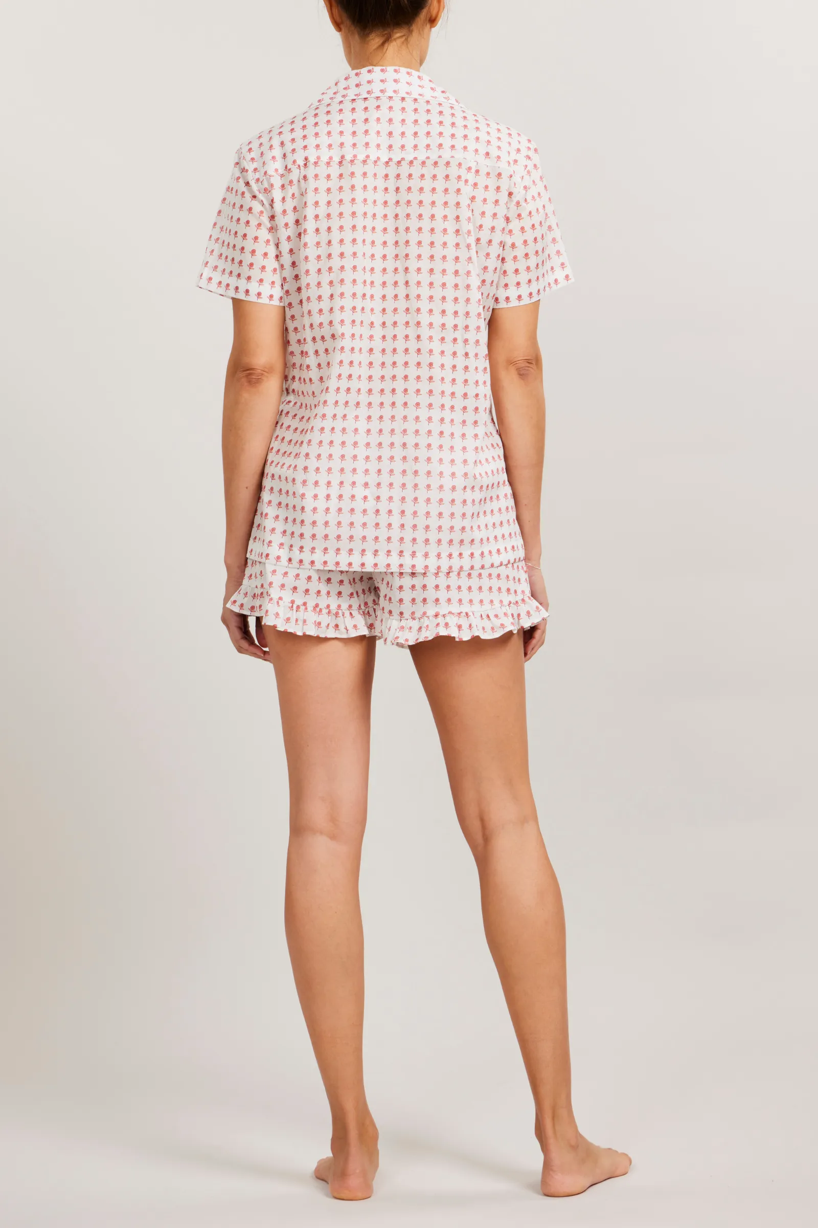 Short Sleeve Ruffle PJ Set - Wildflower