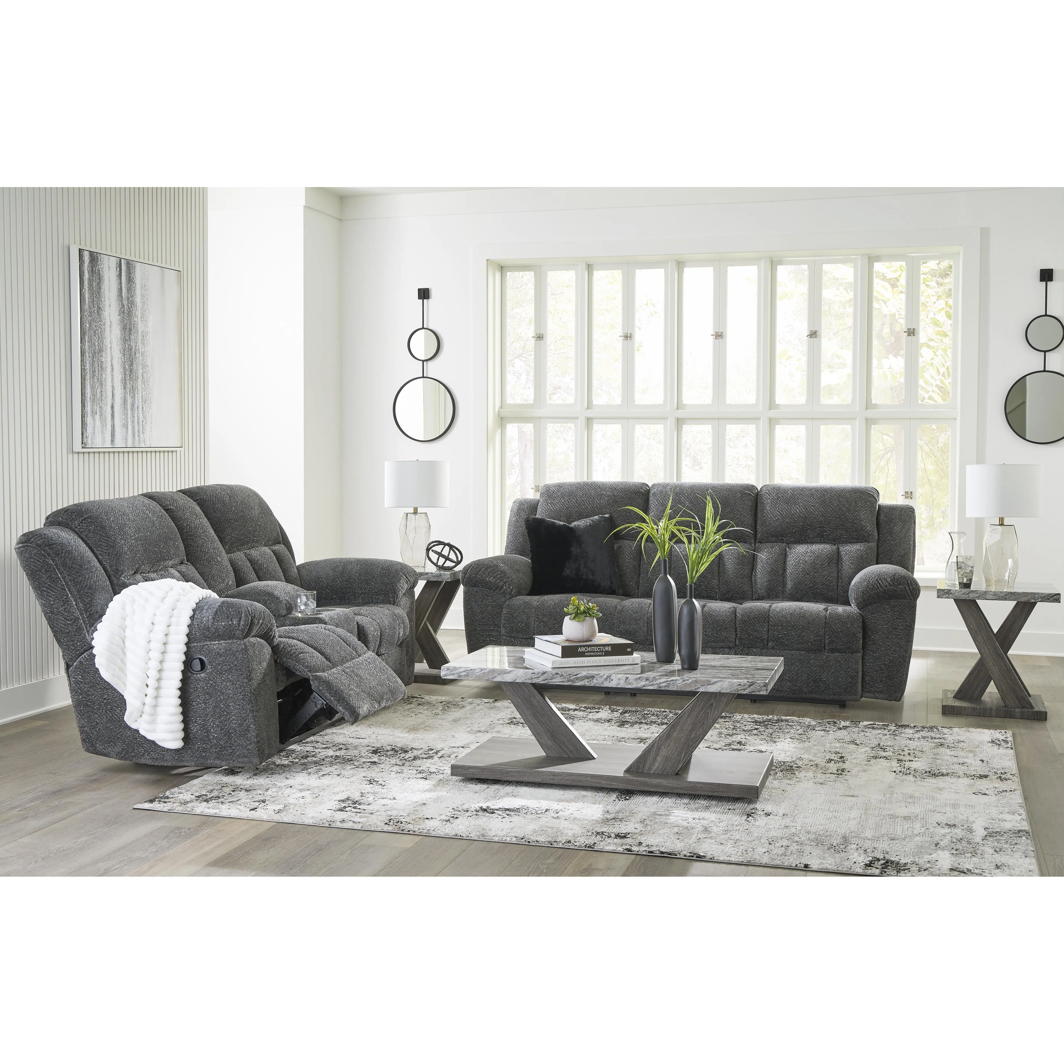 Signature Design by Ashley Frohn Reclining Fabric Sofa 3740688C