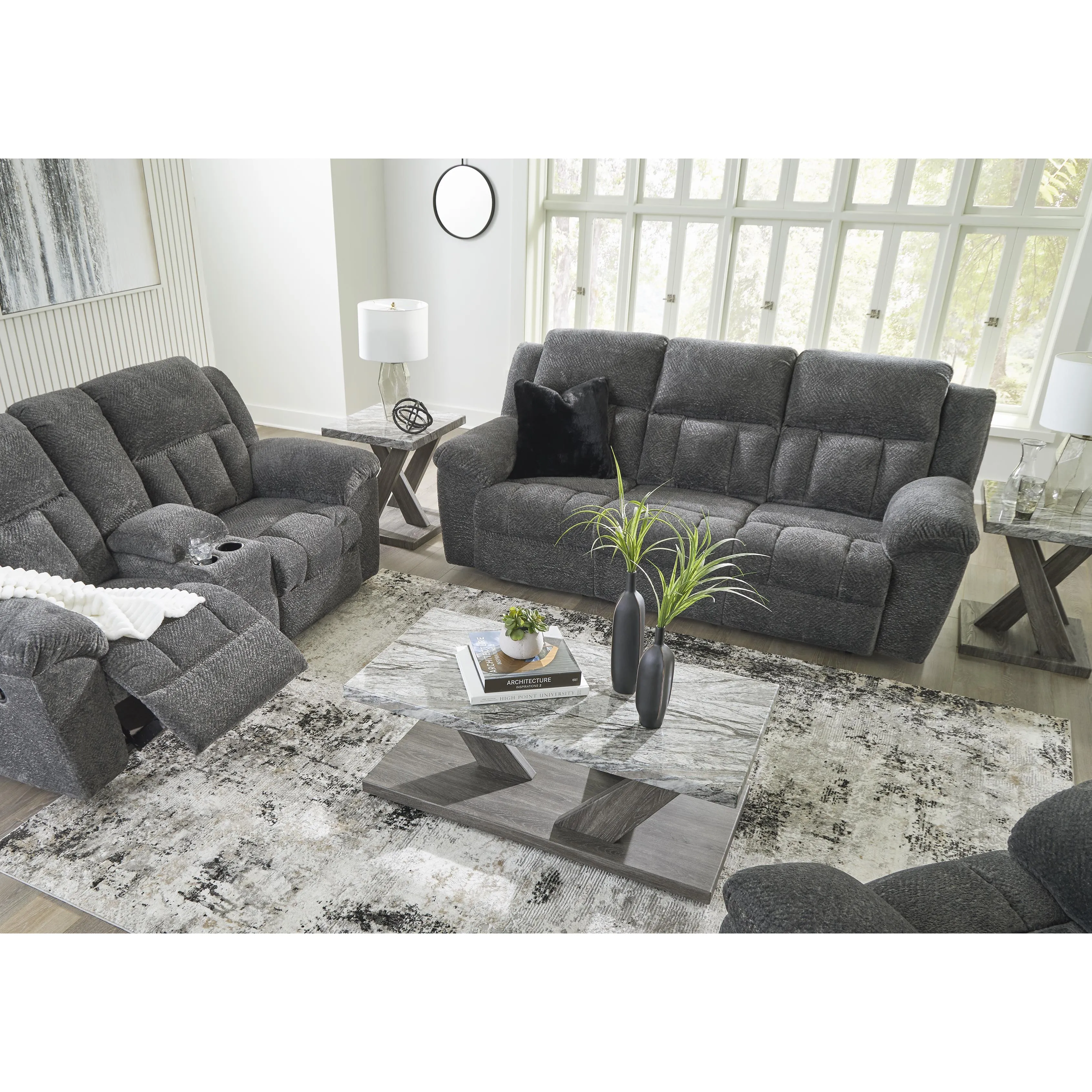 Signature Design by Ashley Frohn Reclining Fabric Sofa 3740688C