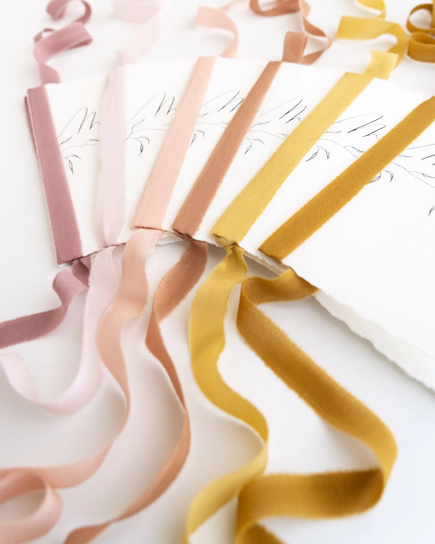 Silk Ribbon Trim in Blush