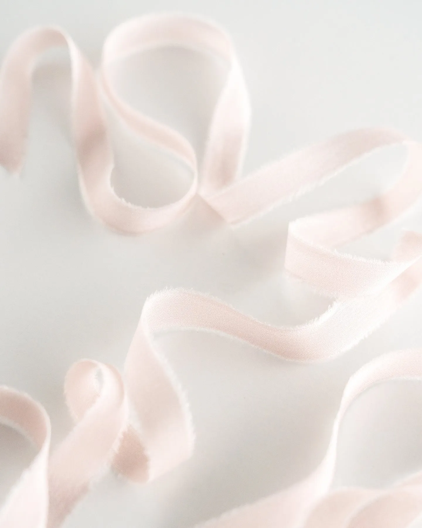 Silk Ribbon Trim in Blush