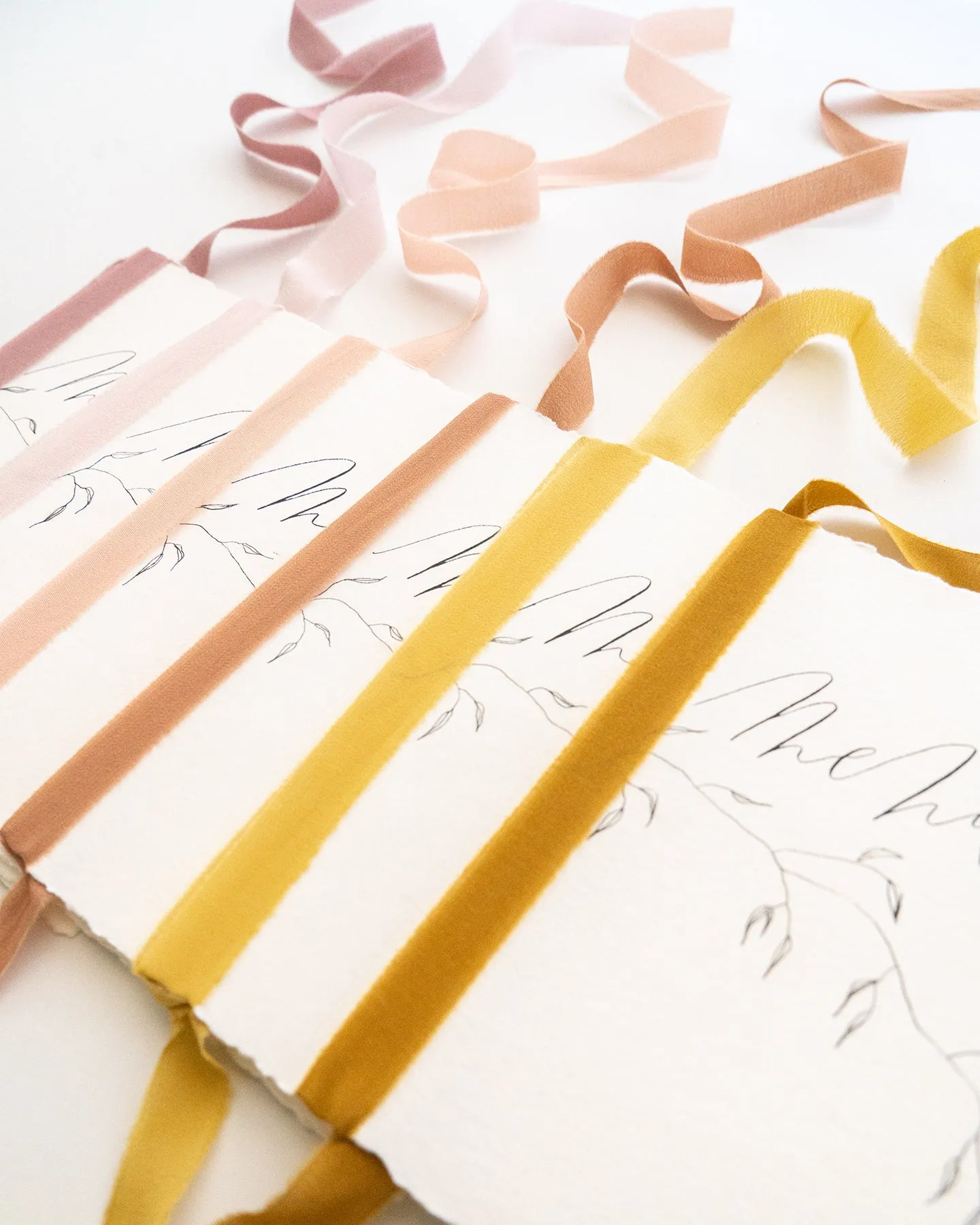 Silk Ribbon Trim in Blush