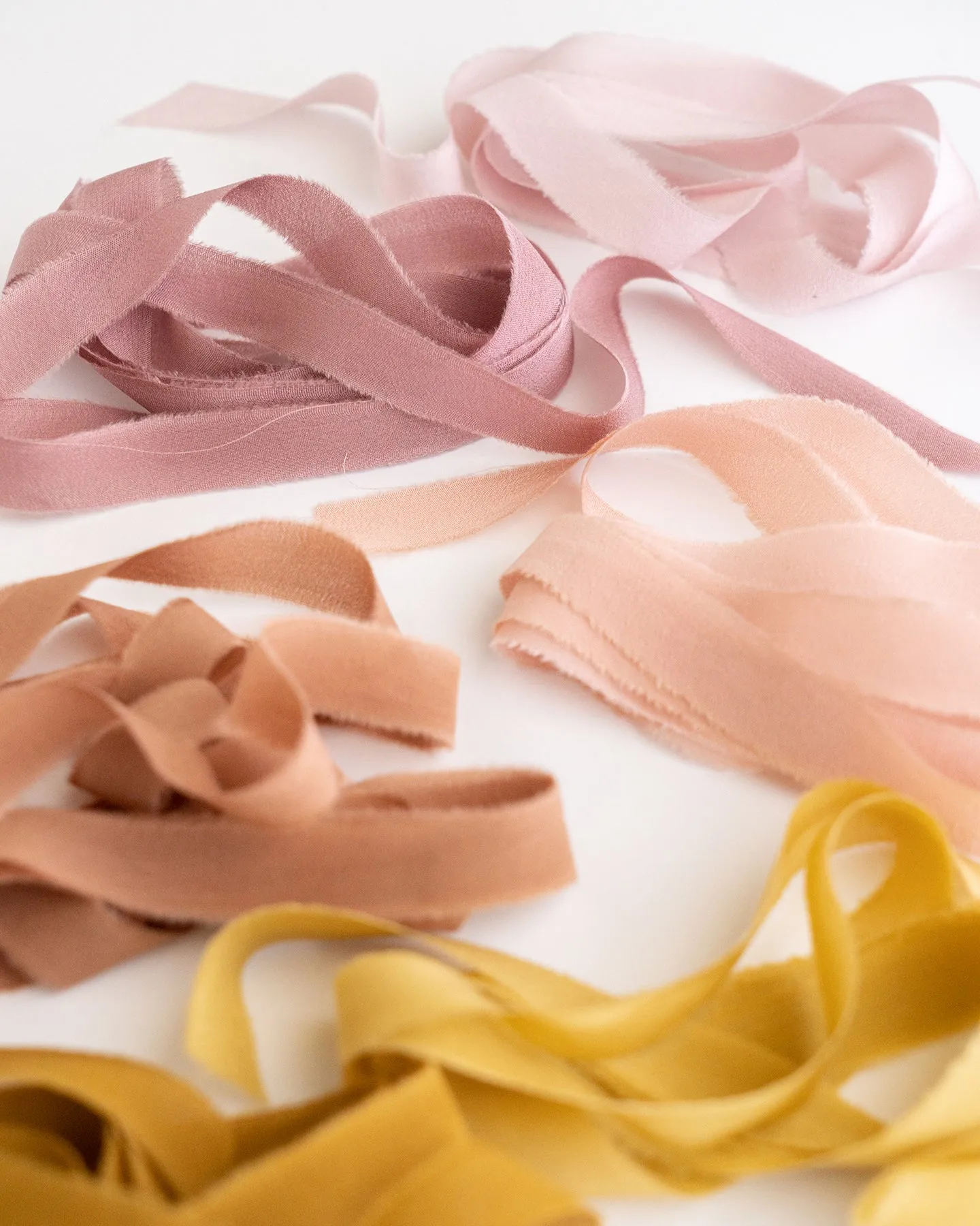 Silk Ribbon Trim in Blush