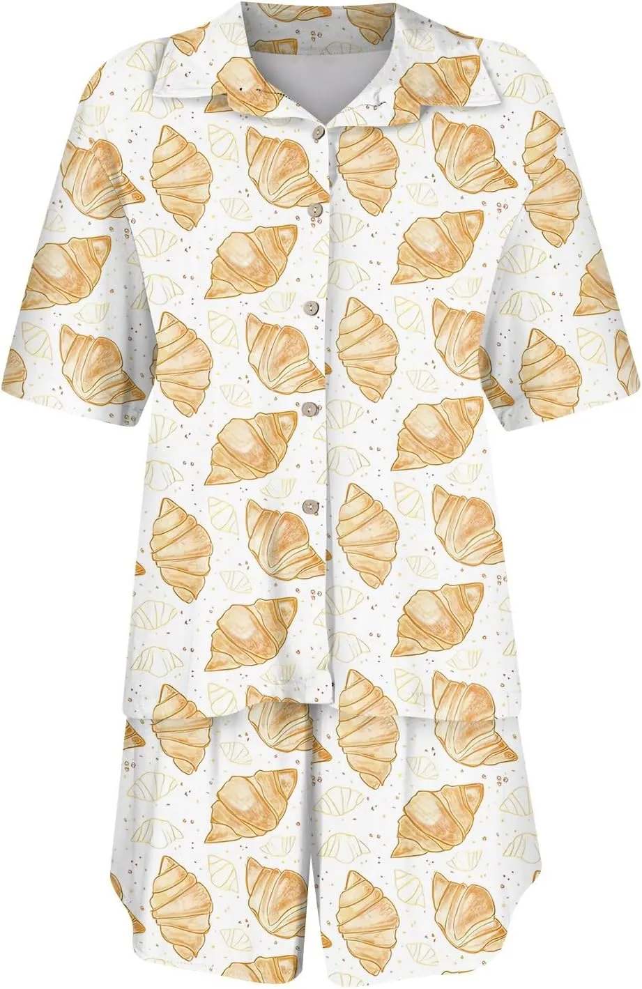 Silk Satin Pajama Set for Women 2024 Pajamas 2 Piece Fruit Print Lounge Set Pjs Fall Soft Loungewear