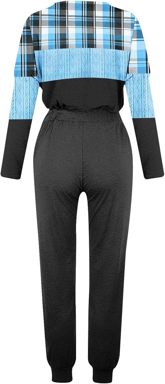 Silk Satin Pajamas Set Women Women's Two Outfit Long Sleeve Crewneck Pullover Tops and Long Pants Tracksuit Camisole