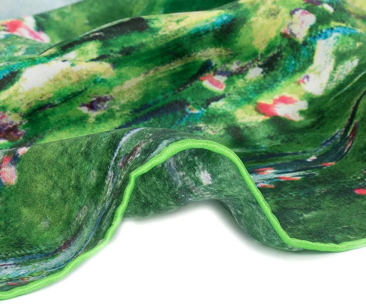Silk Scarfs Women Square Silk Scarf for Hair, 100% Pure Silk Head Scarf for Women Hand Rolling Edge 35''x35''