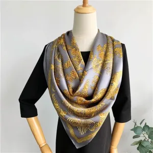 Silk Scarves for Hair Wrapping Women's Large Square Silk Shawl Wraps