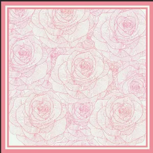Silk Silk Scarf Picture Print Small Square Scarf Female Mulberry Silk Gift Long Hairband Streamer