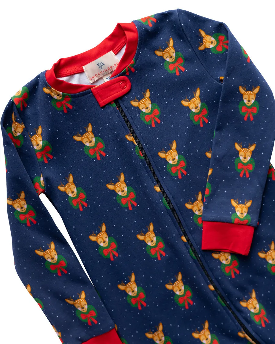 Size 6MO, 24MO & 2T: Dasher Zip Up Pajamas