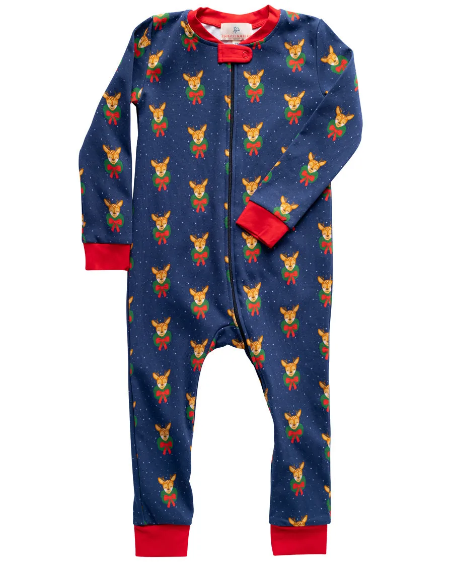 Size 6MO, 24MO & 2T: Dasher Zip Up Pajamas