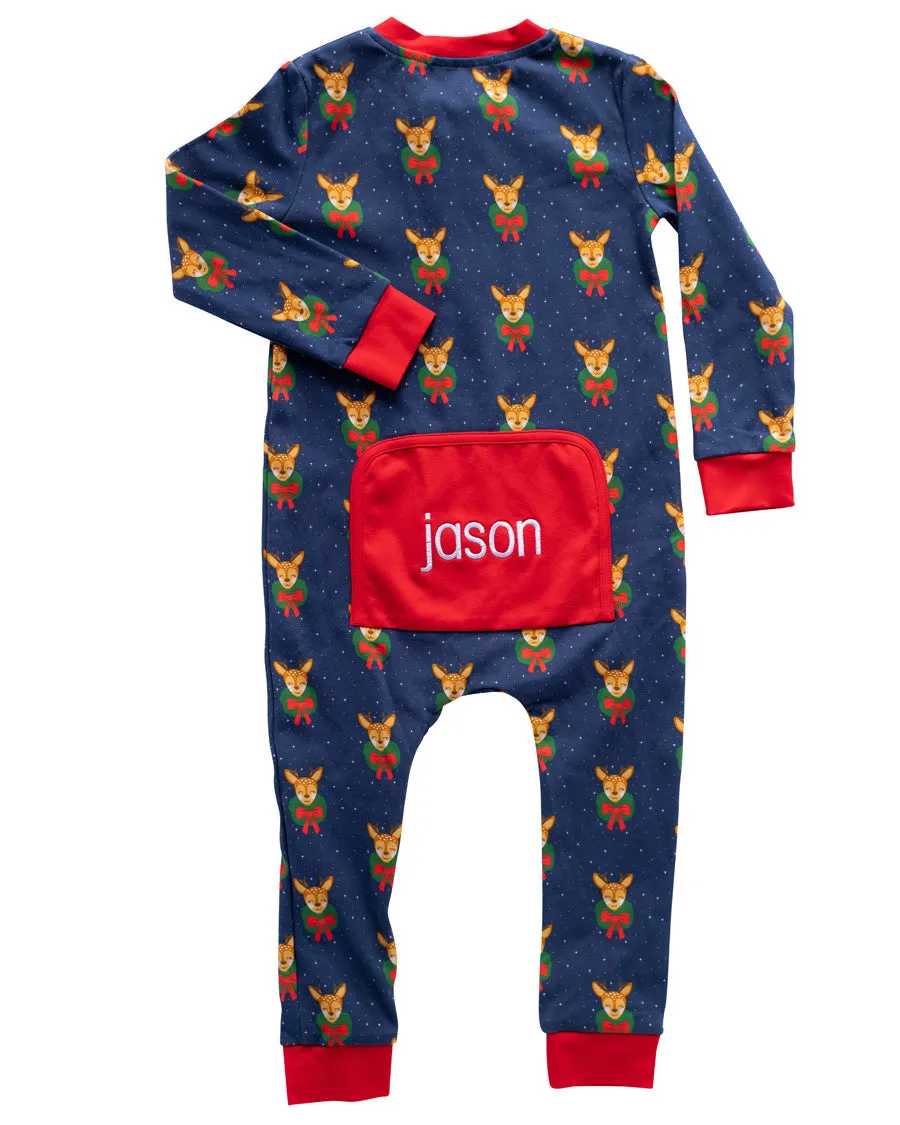 Size 6MO, 24MO & 2T: Dasher Zip Up Pajamas