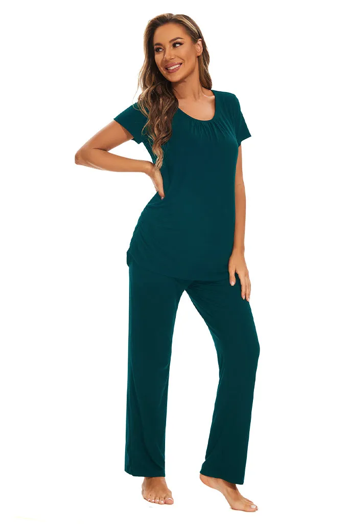 Smallshow Maternity Nursing Pajama Set