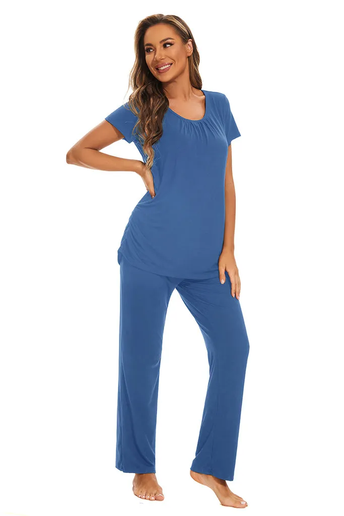Smallshow Maternity Nursing Pajama Set