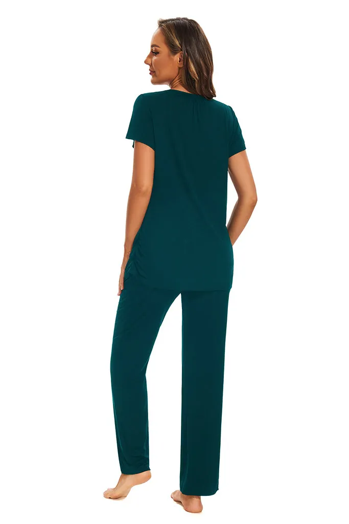 Smallshow Maternity Nursing Pajama Set
