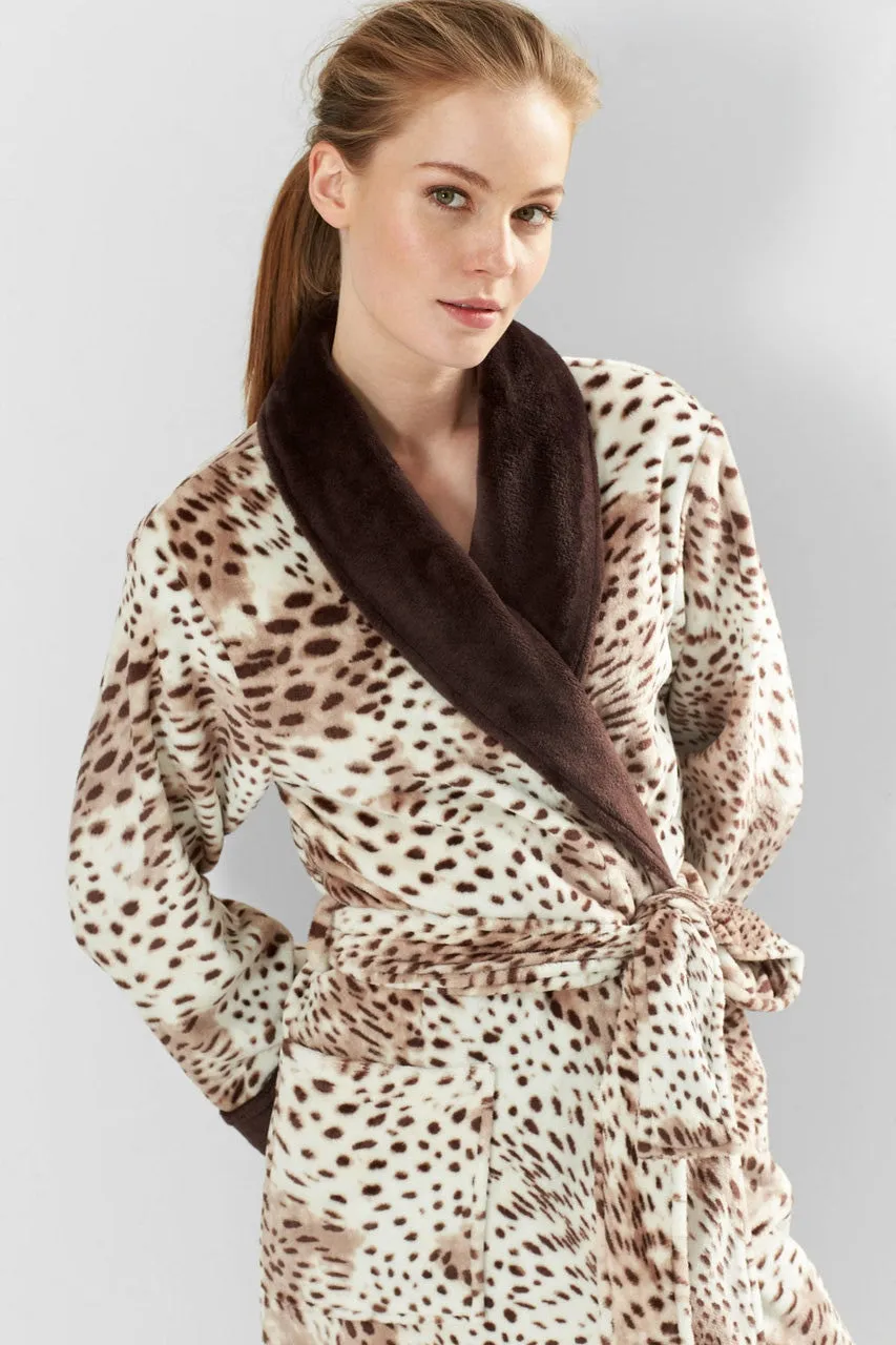 Snow Leopard Robe