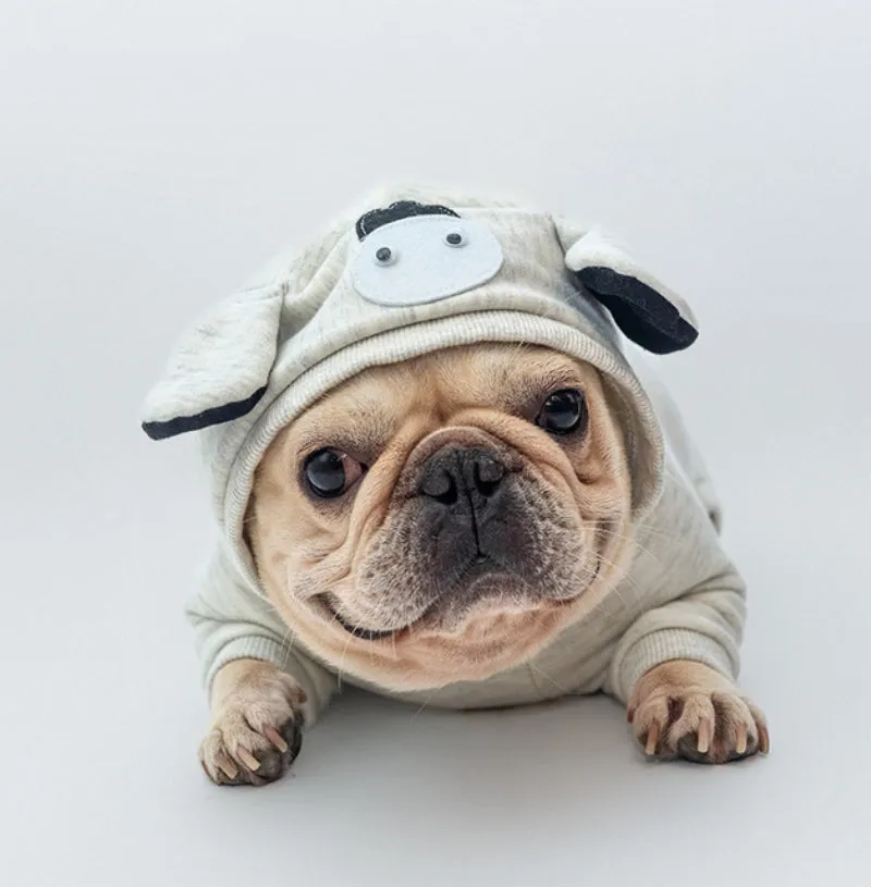 SnugFur French Bulldog Winter Cloth Jumpsuit Pajamas