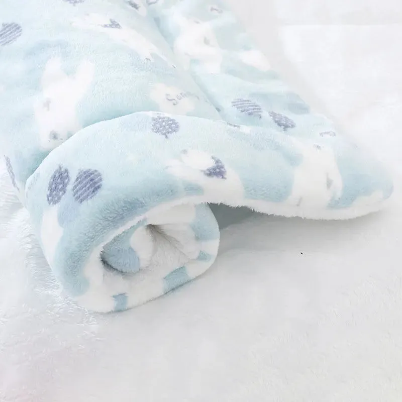 Soft Flannel Thickening Pet Soft Fleece Pad Pet Blanket Mattress Puppy Cat Sofa Mat Home Carpet Warm Sleep Set Dog Bed
