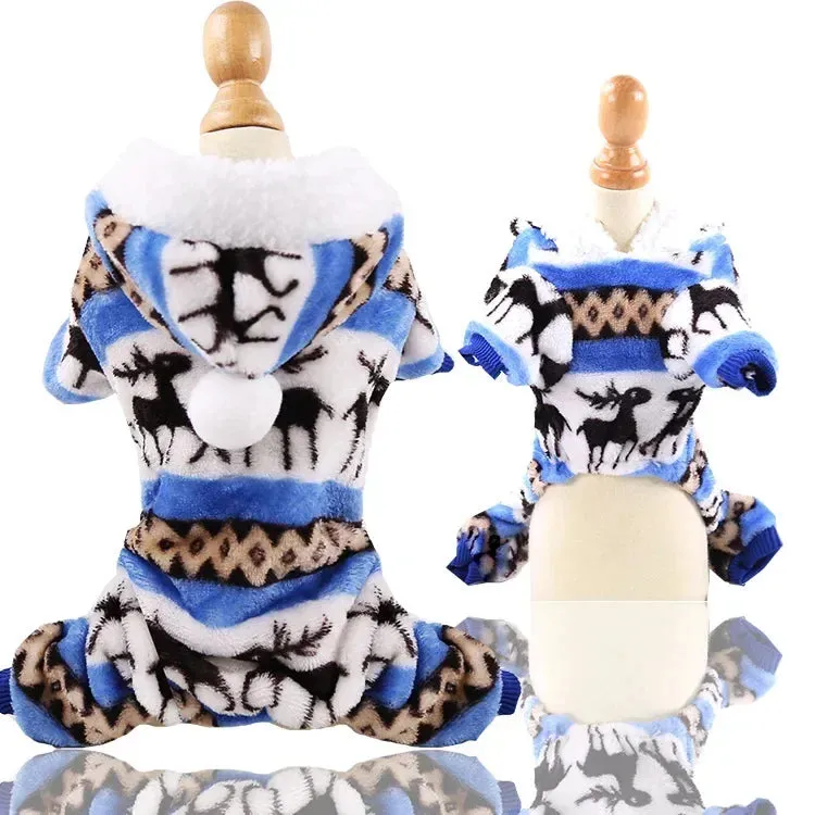 Soft Warm Pet Dog Jumpsuits Clothing for Dogs Pajamas Fleece Pet Dog Clothes for Dogs Coat Jacket Chihuahua Yorkshire Ropa Perro